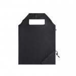 Bolsa plegable de plástico reciclado color negro