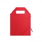Bolsa plegable de plástico reciclado color rojo
