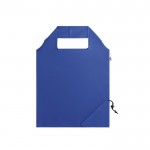 Bolsa plegable de plástico reciclado color azul