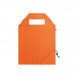 Bolsa plegable de plástico reciclado color naranja