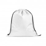 Mochila saco promocional de plástico reciclado Urban Recycled color blanco