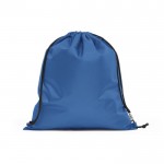 Mochila saco promocional de plástico reciclado Urban Recycled color azul real