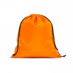 Mochila saco promocional de plástico reciclado Urban Recycled color naranja