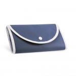 Bolsa plegable de non-woven con asas para el transporte 80 g/m2 color azul primera vista