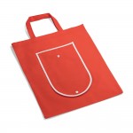 Bolsa plegable de non-woven con asas para el transporte 80 g/m2 color rojo tercera vista
