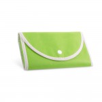 Bolsa plegable de non-woven con asas para el transporte 80 g/m2 color verde claro primera vista