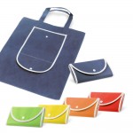 Bolsa plegable de non-woven con asas para el transporte 80 g/m2 varios colores