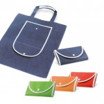 Bolsa plegable de non-woven con asas para el transporte 80 g/m2 varios colores