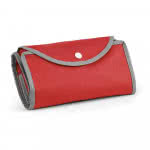 Bolsa no tejida plegable de 80 g/m2 color rojo con impresión