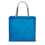 Bolsa no tejida plegable de 80 g/m2 color azul claro segunda vista