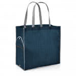 Bolsa no tejida plegable de 80 g/m2 color azul