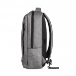 Mochila de poliéster 300D para PC con correa para trolley 15,6” color gris cuarta vista