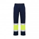 Pantalón laboral alta visibilidad con bolsillos 200 g/m2 Roly Naos color amarillo fluorescente segunda vista