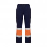 Pantalón de trabajo de alta visibilidad invierno 240 g/m2 Roly Soan color naranja fluorescente segunda vista