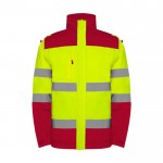 Parka laboral de alta visibilidad impermeable 400 g/m2 Roly Epsylon color rojo segunda vista