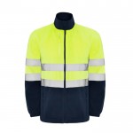 Chaqueta polar laboral de alta visibilidad 300 g/m2 Roly Altair color azul marino segunda vista