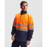 Chaqueta polar laboral de alta visibilidad 300 g/m2 Roly Altair color naranja fluorescente primera vista de uso
