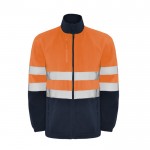 Chaqueta polar laboral de alta visibilidad 300 g/m2 Roly Altair color naranja fluorescente segunda vista