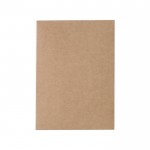 Cuaderno de corcho y lino con boli color marrón tercera vista
