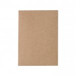 Cuaderno de corcho y lino con boli color marrón tercera vista