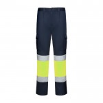 Pantalón laboral de alta visibilidad 250 g/m2 Roly Daily Stretch HV color amarillo fluorescente segunda vista