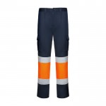 Pantalón laboral de alta visibilidad 250 g/m2 Roly Daily Stretch HV color naranja fluorescente segunda vista