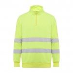 Sudadera laboral alta visibilidad de felpa 280 g/m2 Roly Spica color amarillo fluorescente segunda vista