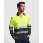 Polo laboral técnico alta visibilidad manga larga 170 g/m2 Roly Vega LS color amarillo fluorescente primera vista de uso