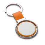 Llavero giratorio para empresas color naranja