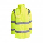 Parka laboral acolchada alta visibilidad 395 g/m2 Roly Merak color amarillo fluorescente segunda vista
