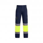 Pantalón laboral largo multibolsillos visibilidad 235 g/m2 Roly Enix color amarillo fluorescente segunda vista
