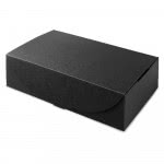 Cinturones personalizados con logo color negro en caja