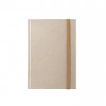 Libreta de caña de azúcar con tapa dura y A5 hojas a rayas color natural primera vista