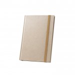 Libreta de caña de azúcar con tapa dura y A5 hojas a rayas color natural