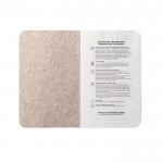 Cuaderno tapa flexible pequeño ecológico color natural tercera vista