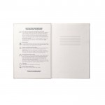 Cuaderno de tapa dura ecológico color natural tercera vista