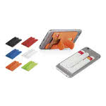 Porta tarjetas con soporte para móvil color verde claro vista productos