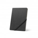 Libreta con tapa rígida en papel kraft y esquinas redondas A5 color negro