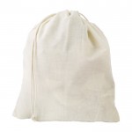 Bolsa de algodón orgánico de rejilla color beige primera vista