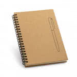 Libreta B6 papel imán para boli color natural con impresión
