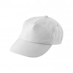 Gorra RPET con cierre de hebilla color blanco primera vista