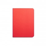 Bloc de notas de papel reciclado color rojo primera vista