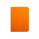 Bloc de notas de papel reciclado color naranja primera vista
