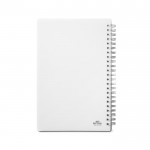 Libreta con tratamiento antibacterias color blanco segunda vista