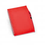 Cuadernos de tapa semi rígida con anillas A5 color rojo