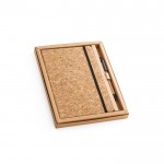 Kit de libreta y bolígrafo de corcho vista segunda