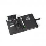Carpeta con cargador inalámbrico color negro novena vista