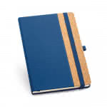 Cuadernos publicidad A5 en bolsa color azul con impresión