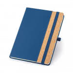 Cuadernos publicidad A5 en bolsa color azul