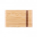 Soporte para móvil de bambú con dos ranuras en cada lado color natural tercera vista